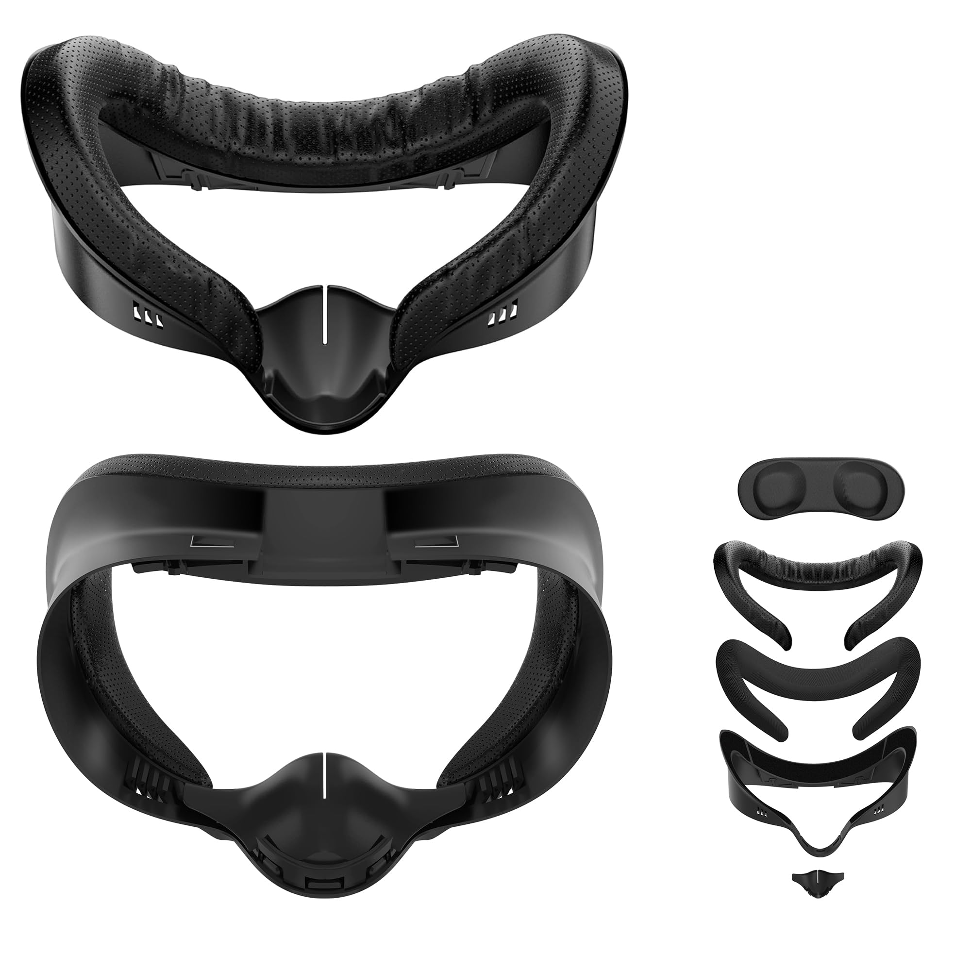 APEXINNO フェイシャルインターフェース フェイスパッドカバー Meta Quest 3S VRアクセサリー対応 フェイスクッション交換用レンズカバー2枚 Oculus Quest 3S用フェイスカバーパッド