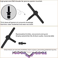 Vista 8 de Kit de herramientas de reparación de bicicletas con mini bomba de bicicleta, bolsa de sillín de bicicleta con luz trasera, multiherramienta
