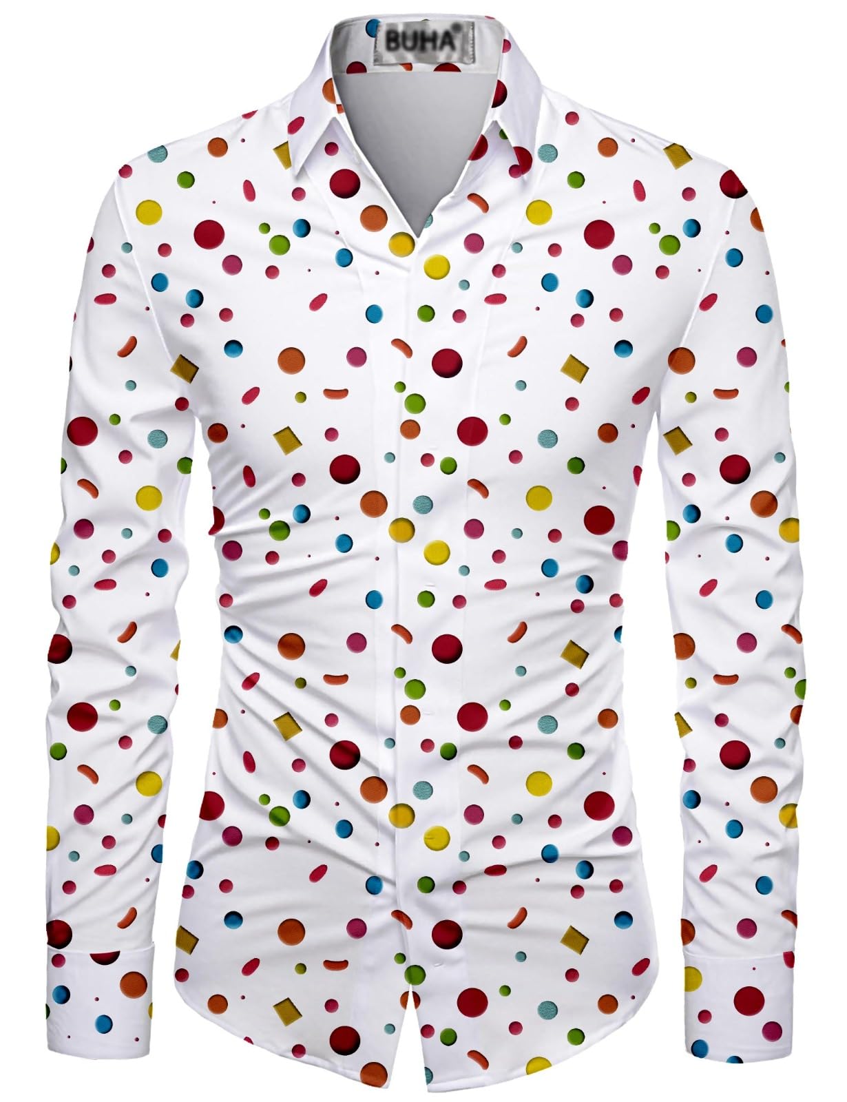 Men’s Regular Fit Shirt Fabric – 2.25 Mtr Unstitched Digital Printed Multicolor Floral Cotton Material | Full Sleeve Collar Neck Stylish Fabric for Casual & Formal Shirts-image-0