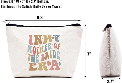 Miniatura 5 de LIBIHUA Obtener regalo de boda - Bolsa de maquillaje bolsa de cosméticos bolsa de viaje, Beige, 10-En Mi Madre del Pájaro