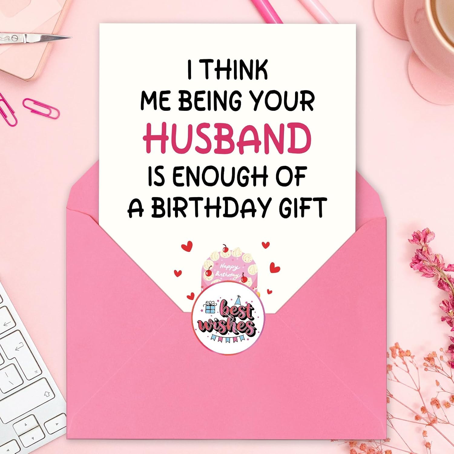 Wife Birthday Card, Happy Birthday Card Gifts for Wife from Husband image 4