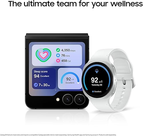 Miniatura 6 de Samsung Galaxy Z Flip7 FE - Teléfono celular con IA de 128 GB, Android desbloqueado, batería de larga duración, 2025, 1 año de garantía del