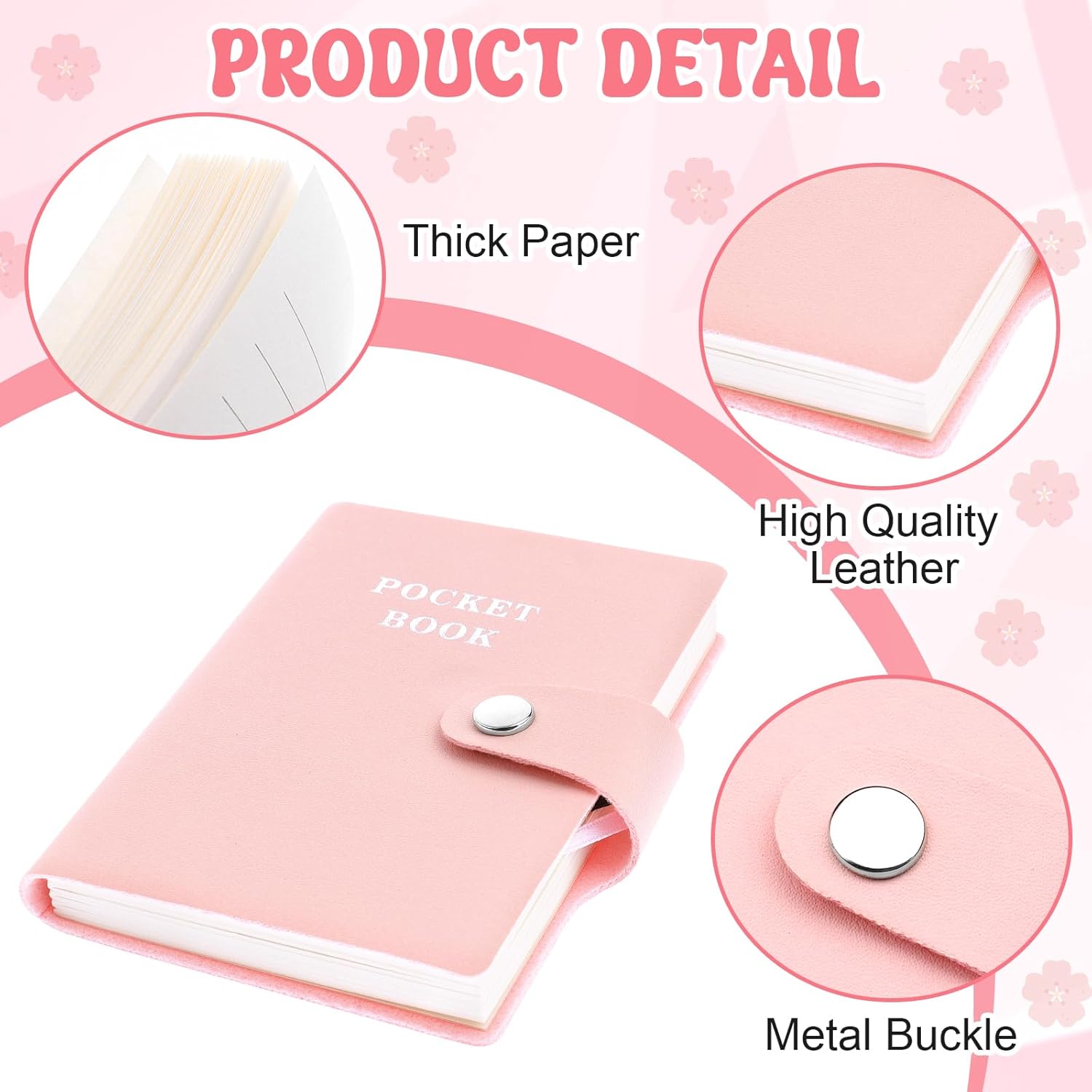 18 Pcs Pink Office Supplies Set Christmas Party Gift Supplies Aesthetic Cute Flower School Supplies Pink Desk Accessories Kawaii Stationary Set for Office Home Women Students Teachers - Image 3
