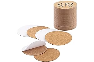 Self-Adhesive Cork Coaster Bottoms: Elevate Your DIY Drinkware