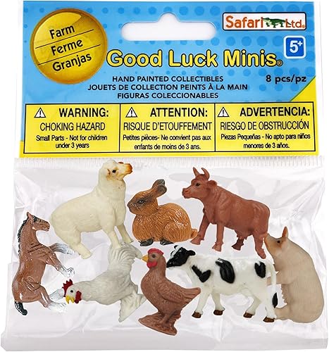 Safari Ltd. Farm Fun Pack - Mini figuras de animales de granja - Juego de juguetes educativos para niños, niñas y niños a partir de 5 años