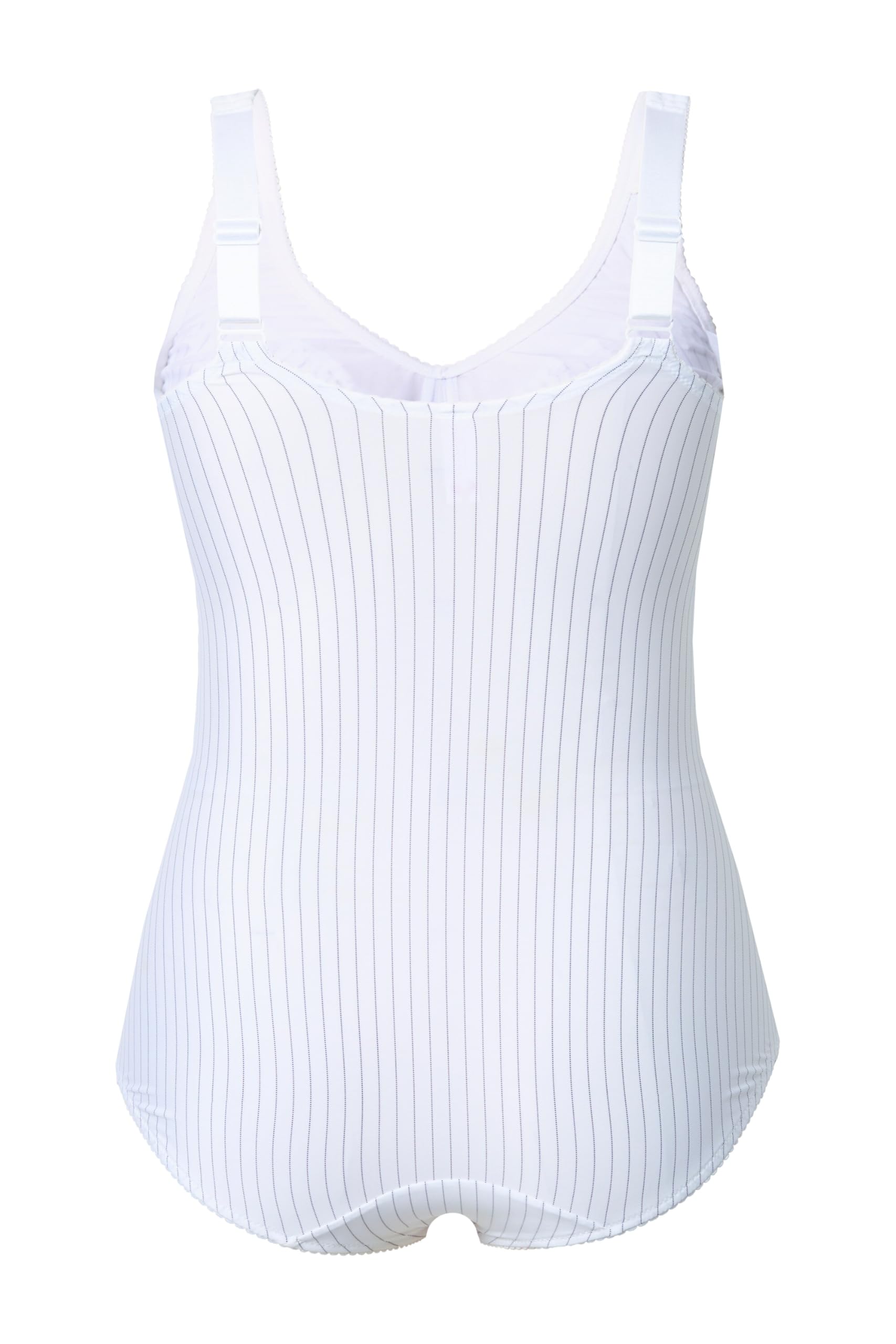 Ulla Popken Body modellante da donna, taglie forti, taglie forti, senza reggiseno, indossabile, C & 100, bianco neve