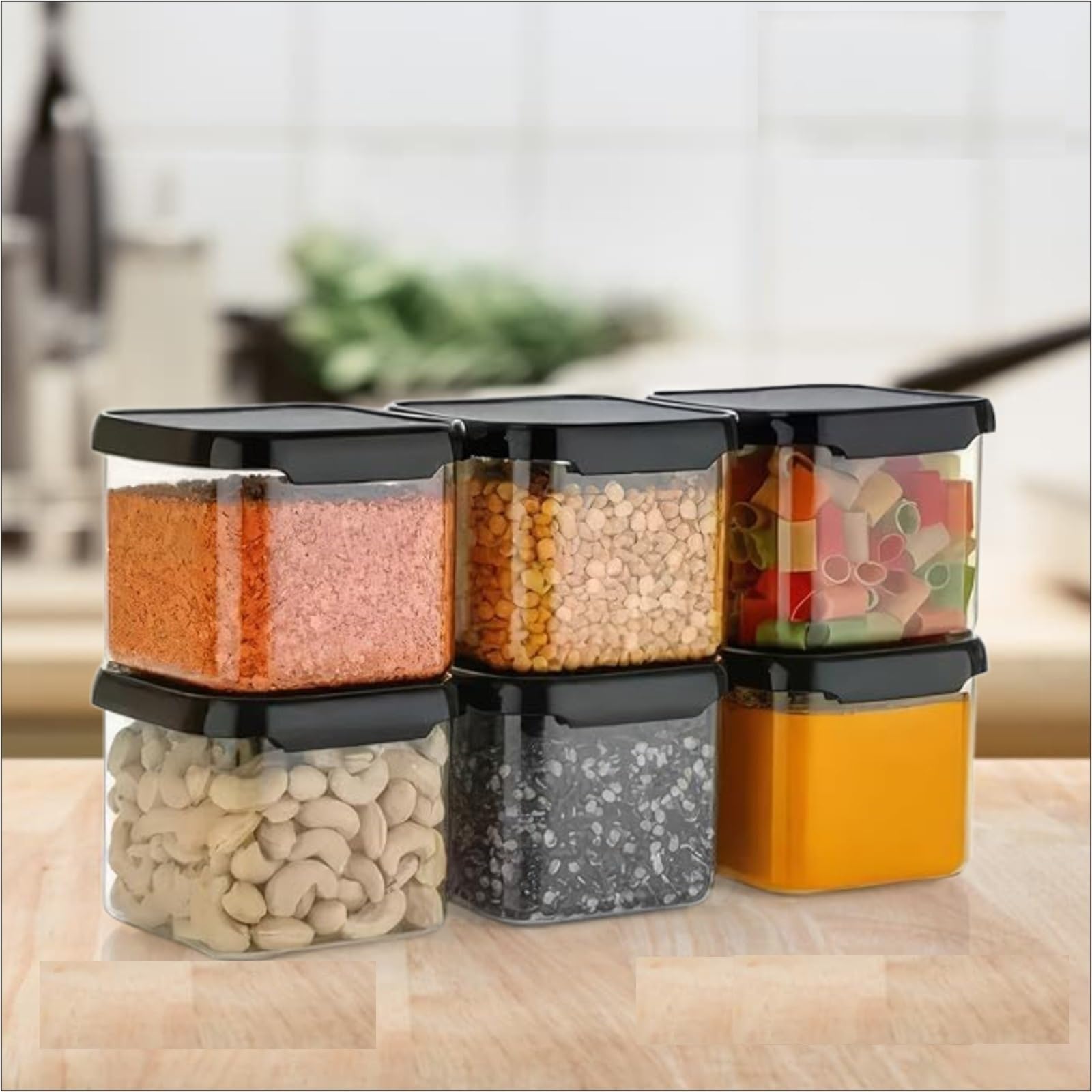 NARIYA KITCHEN CONTAINER GROCERY CONTAINER PLASTIC AIRTIGHT CONTAINER (Pack of 6) (B0CP65QSY1) Amazon Price History, Amazon Price Tracker