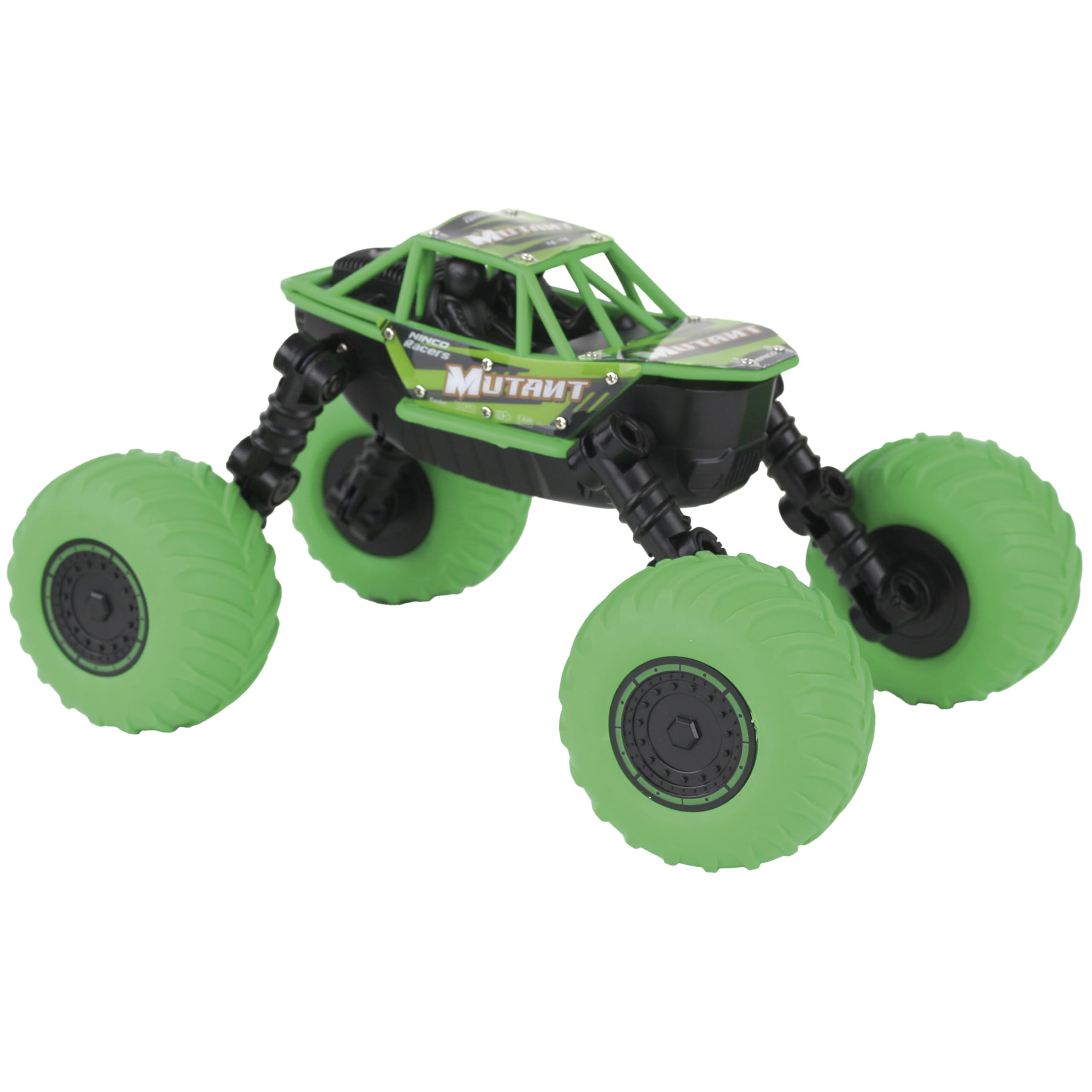 Ninco - Coche teledirigido MUTANT con batería de litio, Ruedas multiposición, más de 100 posiciones girándolas manualmente, Programable: guarda movimientos y reprodúcelos, A partir de 6 años (NH93201)