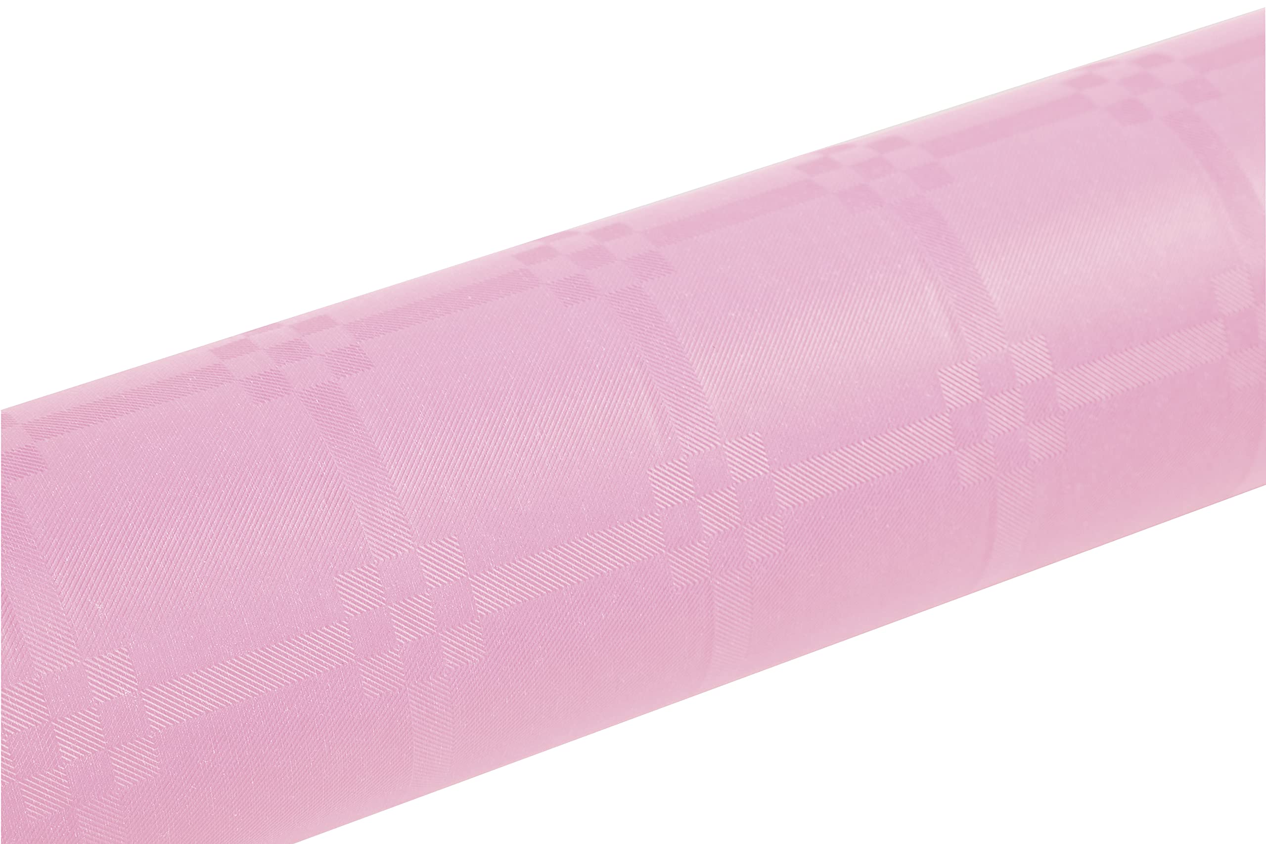 Pro Nappe R482586I Profesjonalny obrus ze wzorem papieru damaszkowego w rolce 25m długości x 1,18m szerokości jednorazowy, uniwersalny szykowny i klasyczny nakrycie stołu 1 sztuka kolor pudrowy róż