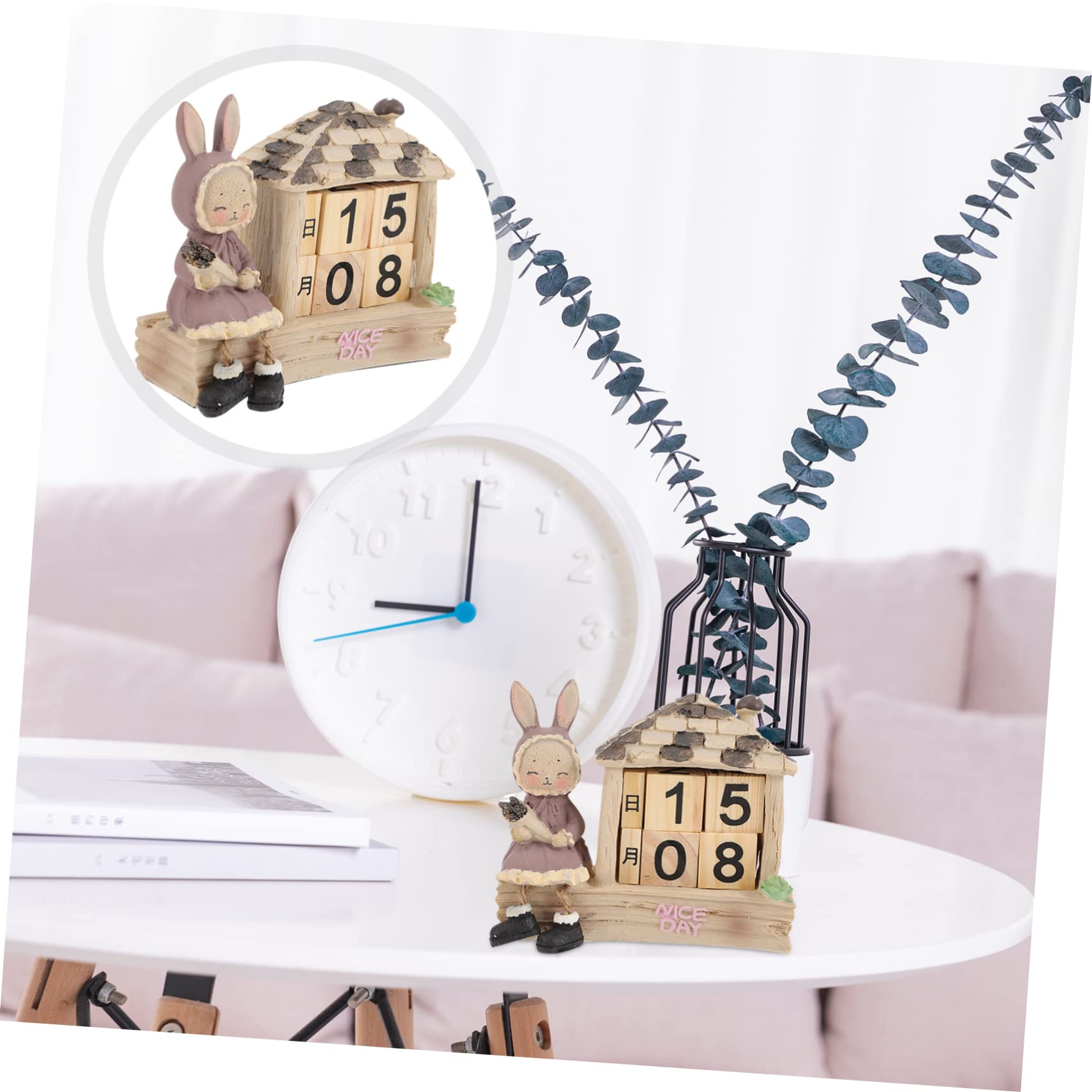 4 pezzi Calendario Decorazioni per la tavola di nozze Blocchi di data in legno Blocchi per il conto alla rovescia Decorazioni per il tavolo di Natale Decorazioni in legno Decorazioni per la tavola da