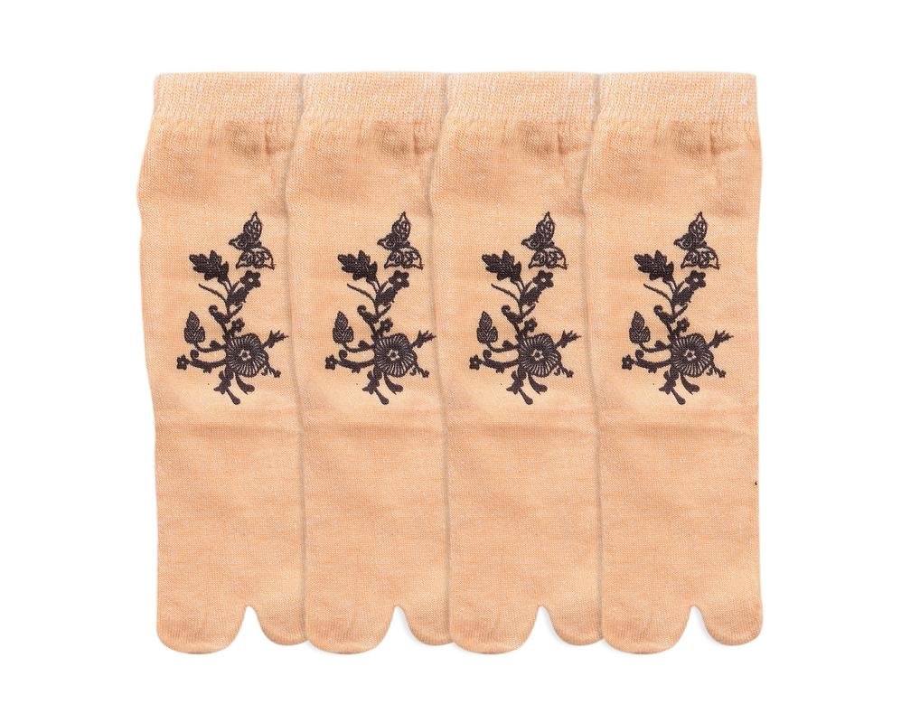 Devil Prime Flora Girl'S Fitted Cotton Sock(Pack Of 4)-image-28