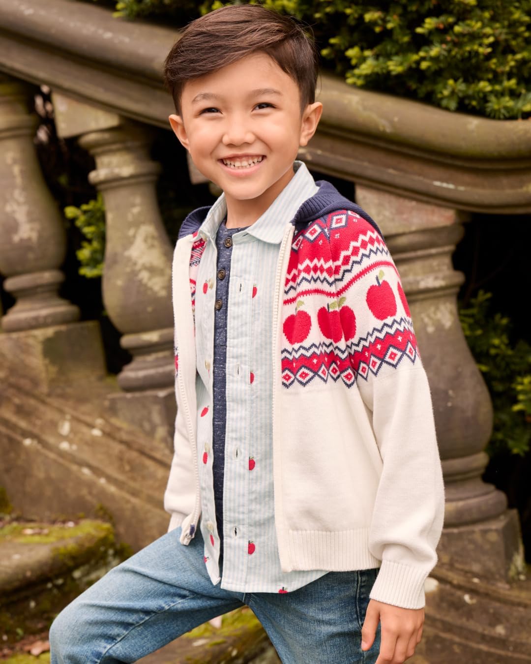 Gymboree Boys and Toddler Long Sleeve Zip Up Hoodie Sweatshirt - Image 2