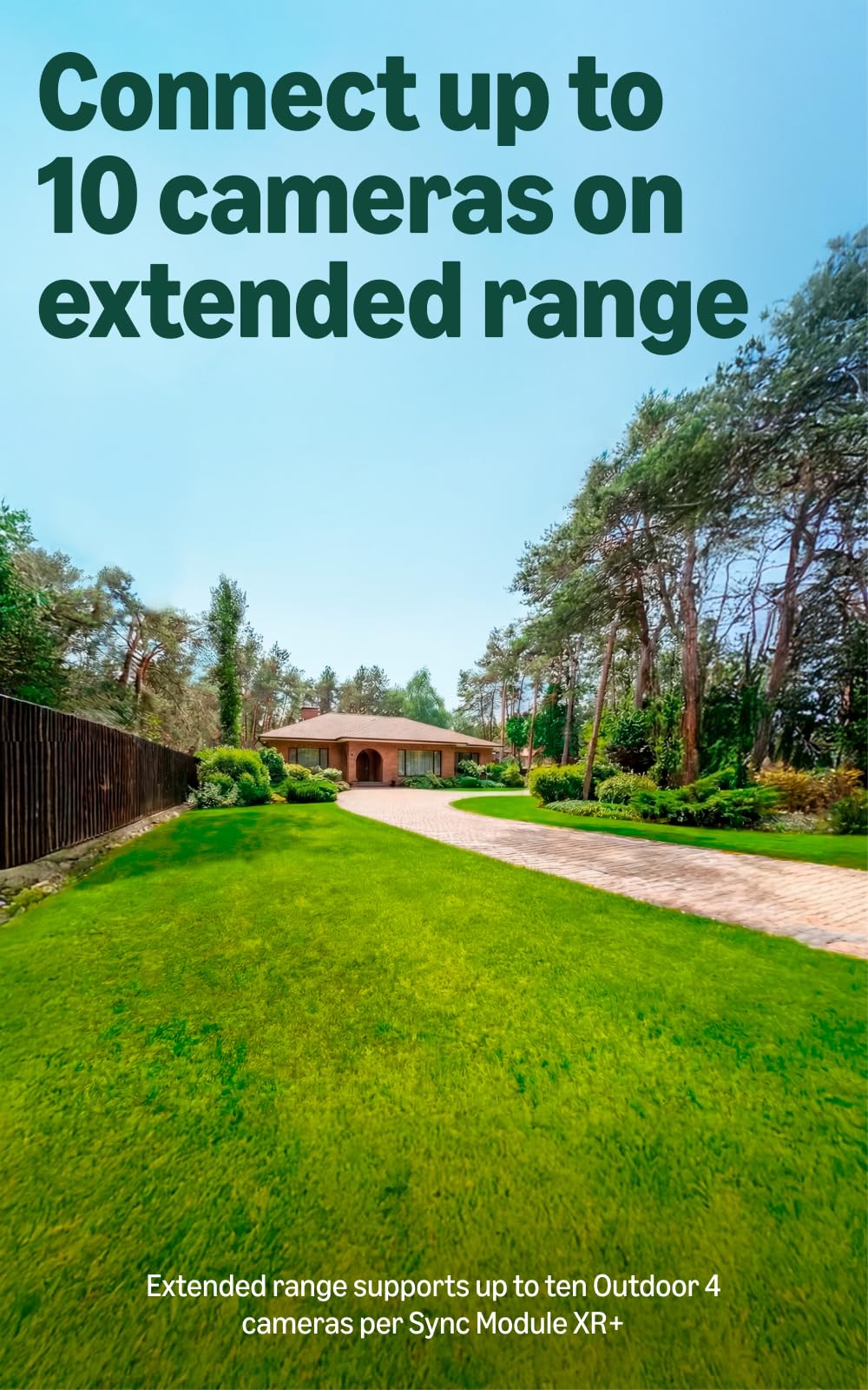 Blink Outdoor XR+ — Extended Range Wireless Outdoor 4 Camera with 10x security coverage powered by Blink's proprietary XR technology — 1 camera system