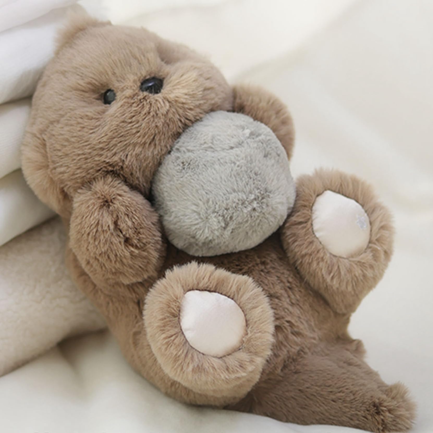 Amazon.co.jp: 縫いぐるみ ラッコ ボールを抱いてる海獺 かわいい