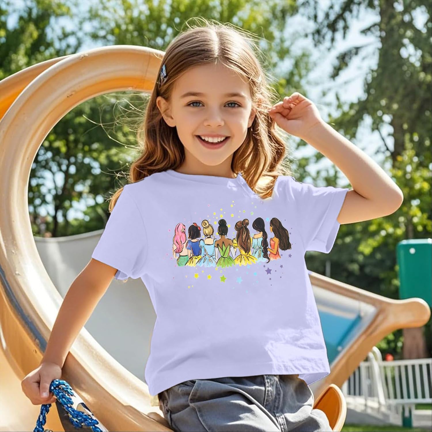 Magical Shirts for Girls: Princess Magic Kingdom Shirt Princess Tshirts Kids Toddler Cute Tee Family Vacation Trip Top - Image 2