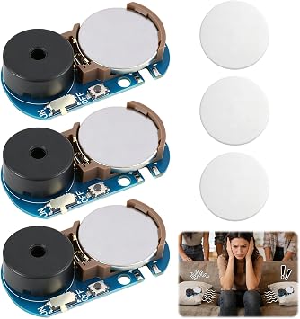 3pcs Cricket Noise Maker Prank Device, Prank Device Hidden Annoying Sound Gadgets with 20 Random Funny Sounds, Compact Gag Joke Tools for Adults, Office, Party or Home Fun