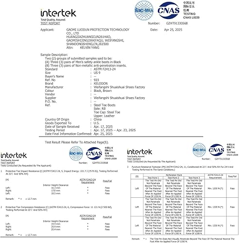 Miniatura 5 de Botas de trabajo impermeables con punta de acero para hombre, botas de trabajo de cuero de 6 pulgadas para hombre, zapatos de punta de acero