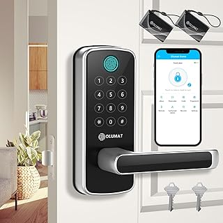 OLUMAT Smart Lock with Handle: Wi-Fi Keyless ...,