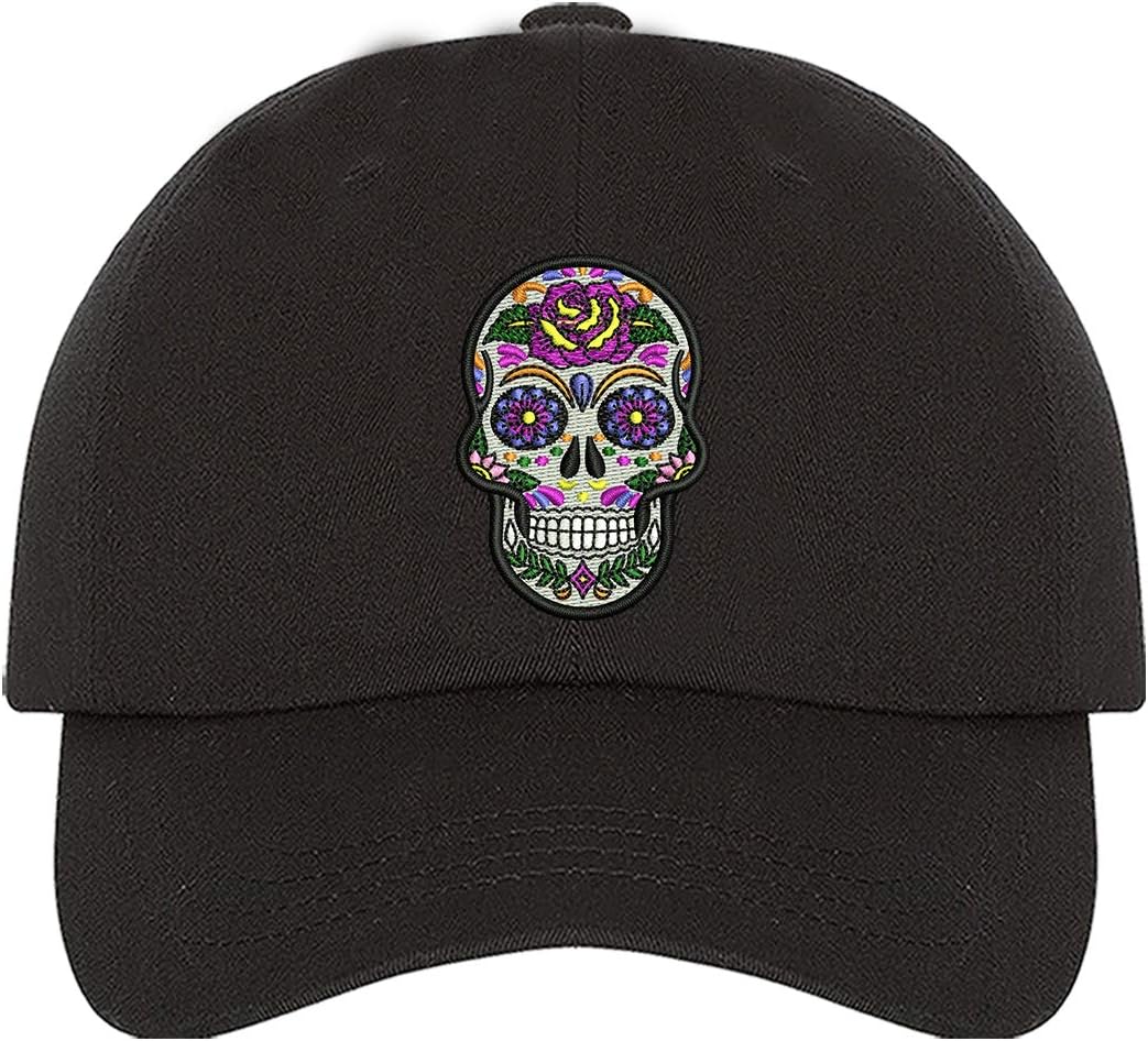 Dia De Los Muertos Embroidered Unisex Baseball Hat - Day of The Dead Dad Hat