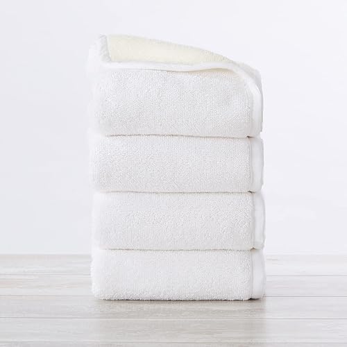 Great Bay Home Toallas de baño reversibles de dos tonos 100 % algodón, absorbentes de secado rápido, colección Vanessa (toalla de mano