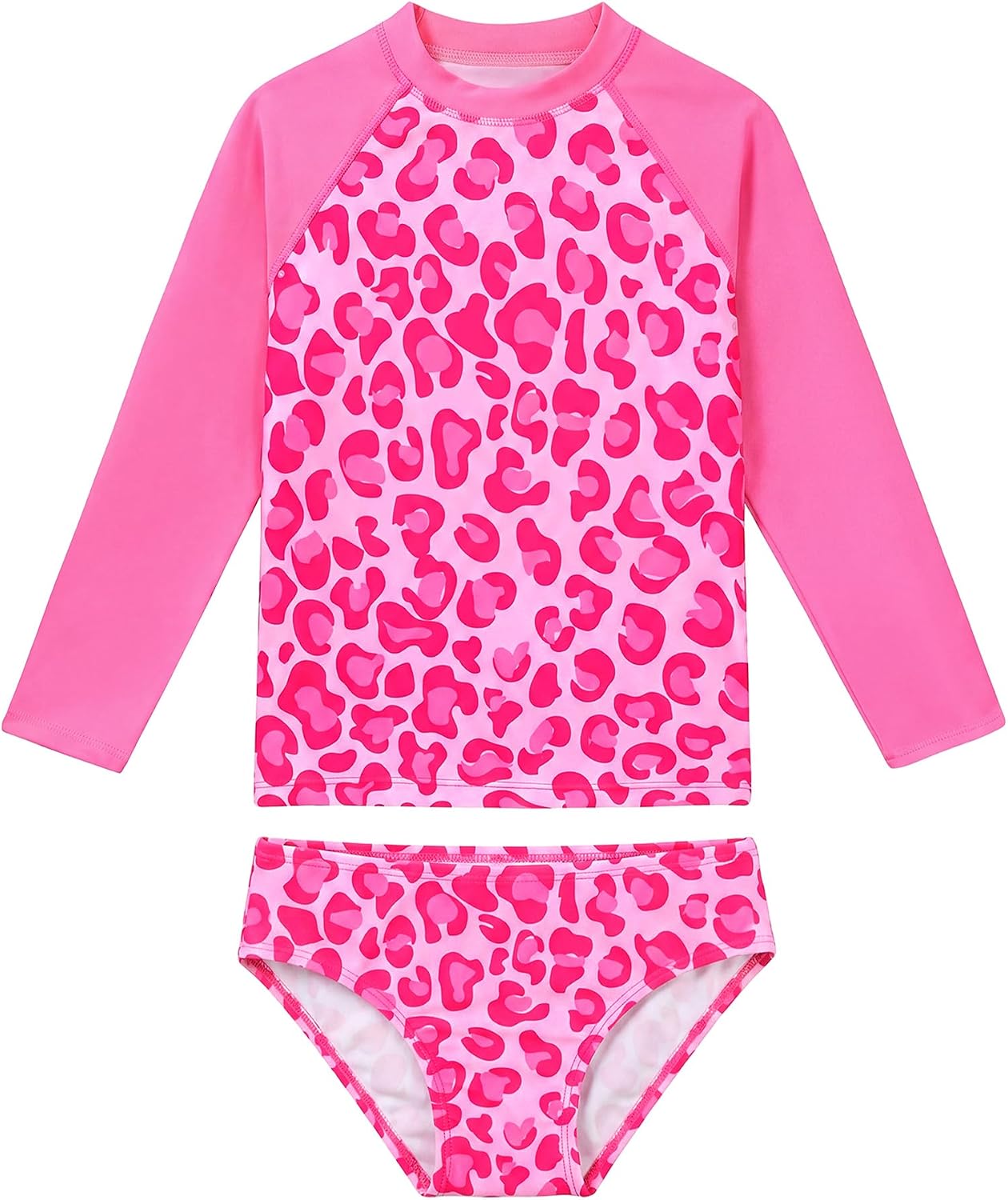 Girls Swimsuit Long Sleeve Rash Guard Bathing Suit Swimwear Pool
