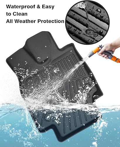 Vista 31 de Powerty Alfombras resistentes para BMW X3 2018 a 2024 y BMW X4 2019 a 2024, a medida para accesorios de X3 y X4, de elastómero termoplástico 3D