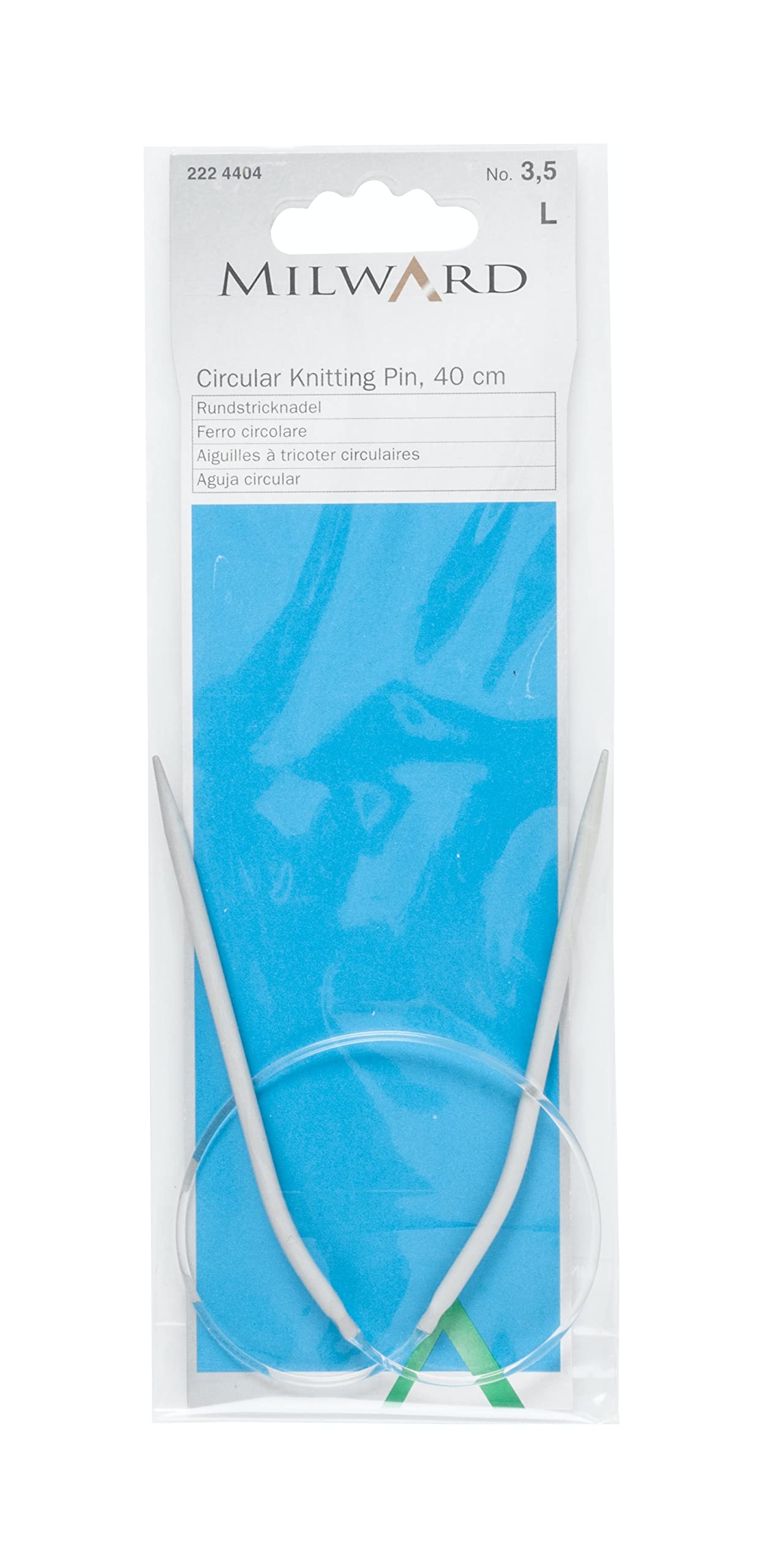 Fixed Circular Knitting Needles, 40cm, 3.5mm