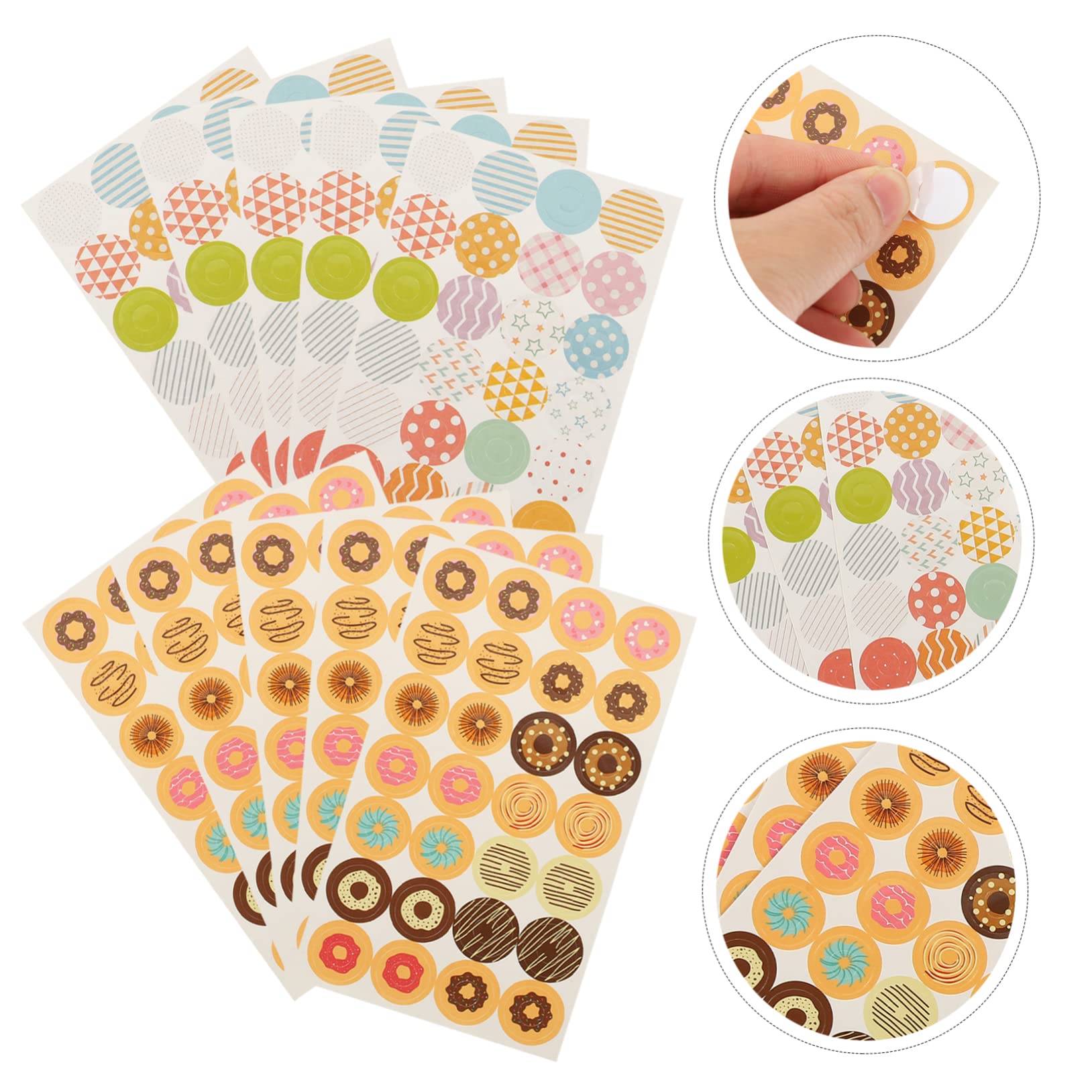 4480pezzi Etichette Adesive Per Rinforzo Buchi Per Carta Design Decorativo Facile Utilizzo Per Raccoglitori e Scrapbook Resistente e Adesivo Adatte Per Scuola e Ufficio