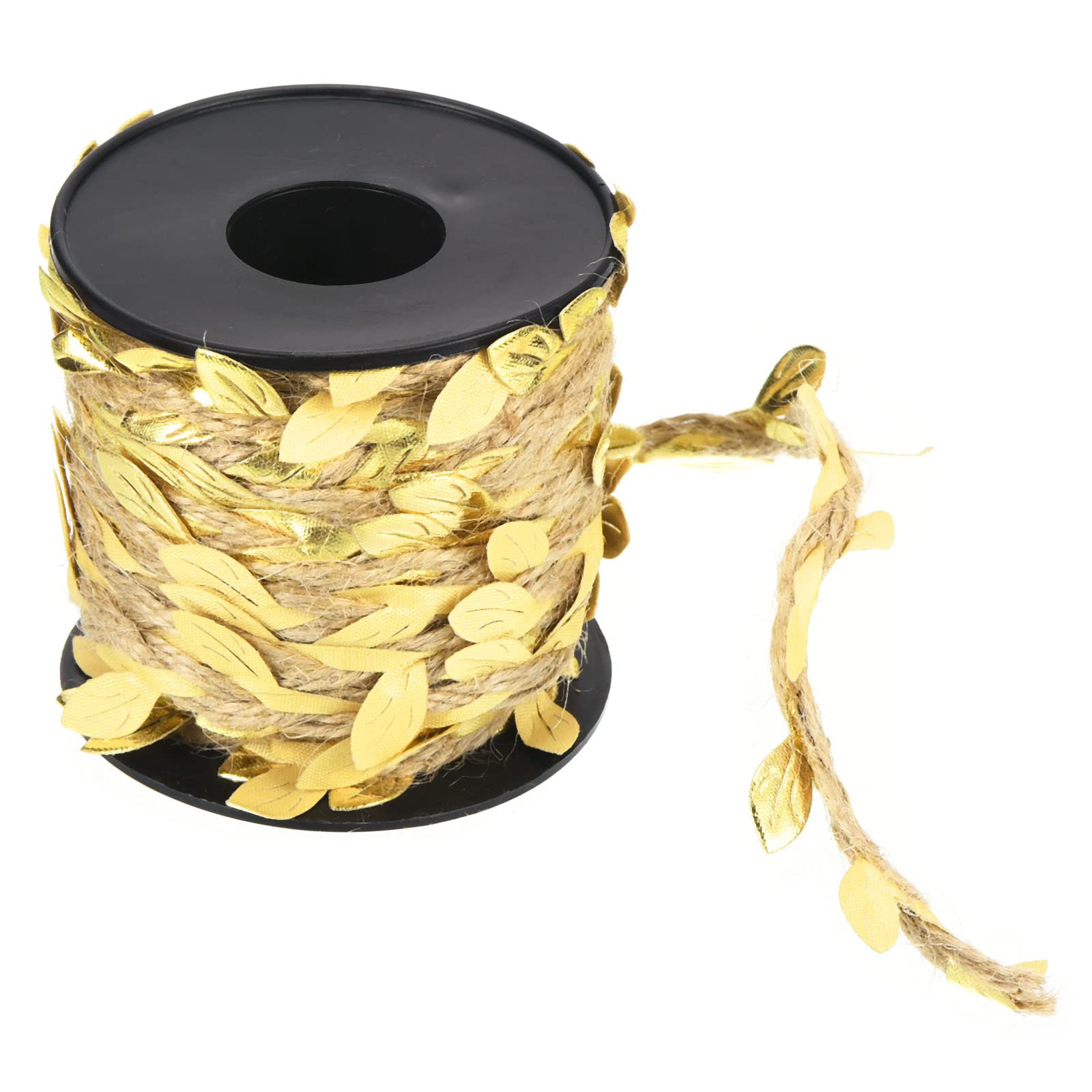 PATIKIL 33ft 5mm Burlap Leaf Ribbon