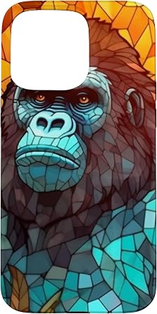 iPhone 15 Pro Max Gorilla Lover Mosaic Style Case