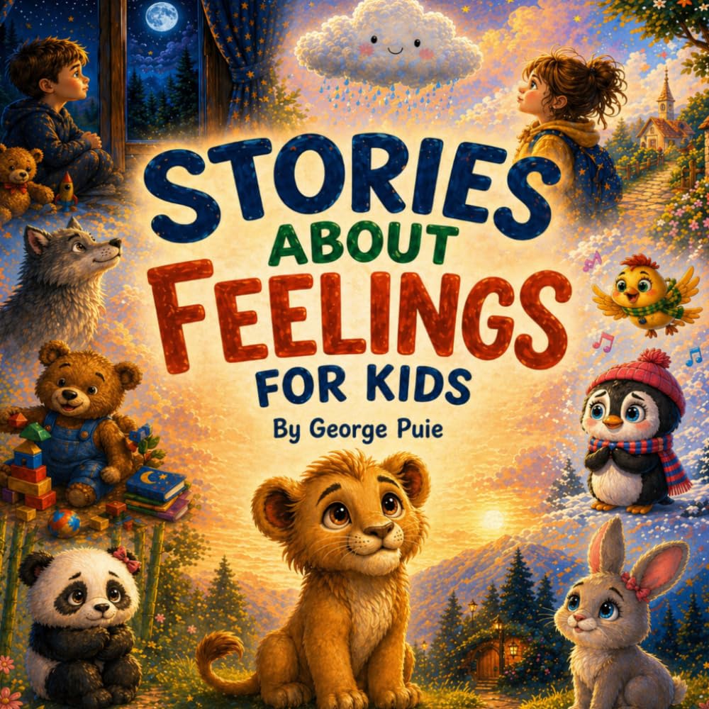 Stories About Feelings For Kids: 9 Beautifully Illustrated Stories, Each Told Across Multiple Pages, Helping Kids Understand Feelings, Build Confidence, and Grow with Kindness