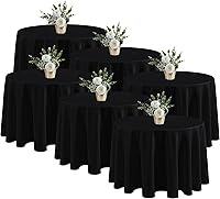 Vista 43 de Fitable - Paquete de 8 manteles rectangulares: telas de mesa lavables, resistentes a las manchas y sin arrugas, cubiertas de mesa reutilizables