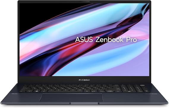 ASUS Zenbook Pro 17 Laptop, 17.3 Pantone Validated Display, AMD Ryzen 7 6800H CPU, AMD Radeon Graphics, 8GB RAM, 512GB SSD, WiFi 6E, Windows 11 Home, Tech Black, UM6702RA-DB71