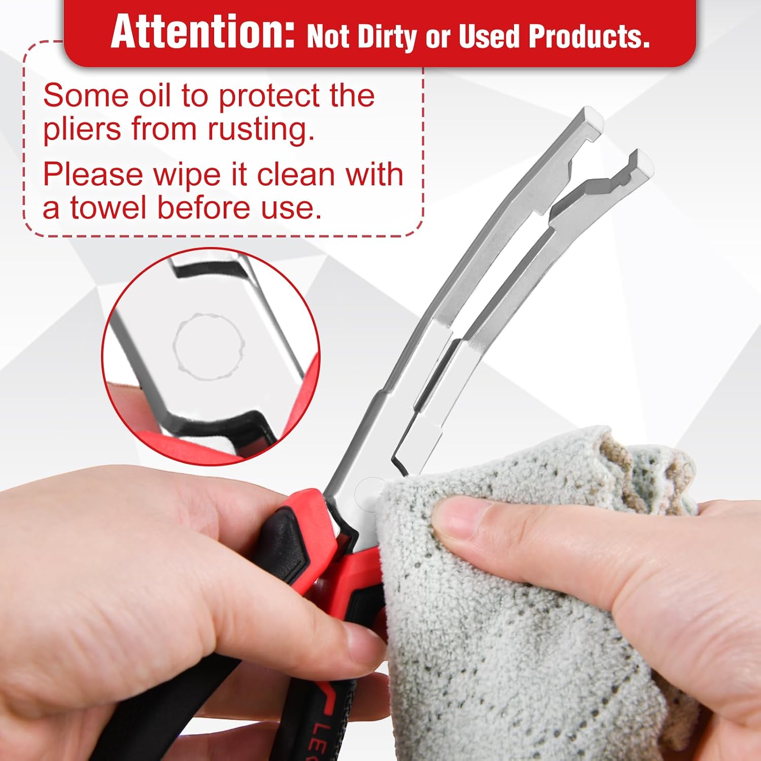 Angled Jaw Glow Plug Pliers Curved Jaw Glow Plug Removal Tool Clamp Connectors Puller Plier Automotive Connector Remover Pliers for Diesel Engines Repair, Auto Repair Tools with TPR Handle