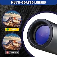 Vista 2 de Mini Telescopio Monocular para Eventos Deportivos, Camping, Conciertos, Negro Mejorado