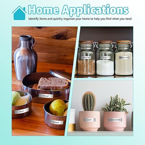 Vista 25 de GREENCYCLE Compatible con Brother M-K131 M-K231 M-K431 M-K431 M-K531 M-K631 M-K731 M-K731 Reemplazo de cinta de etiquetas para P Touch PT-70BM Blanco