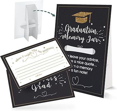 Amazon.com: Tuyashua Graduation Memory Jar Cards for The Graduate (1+50 ...