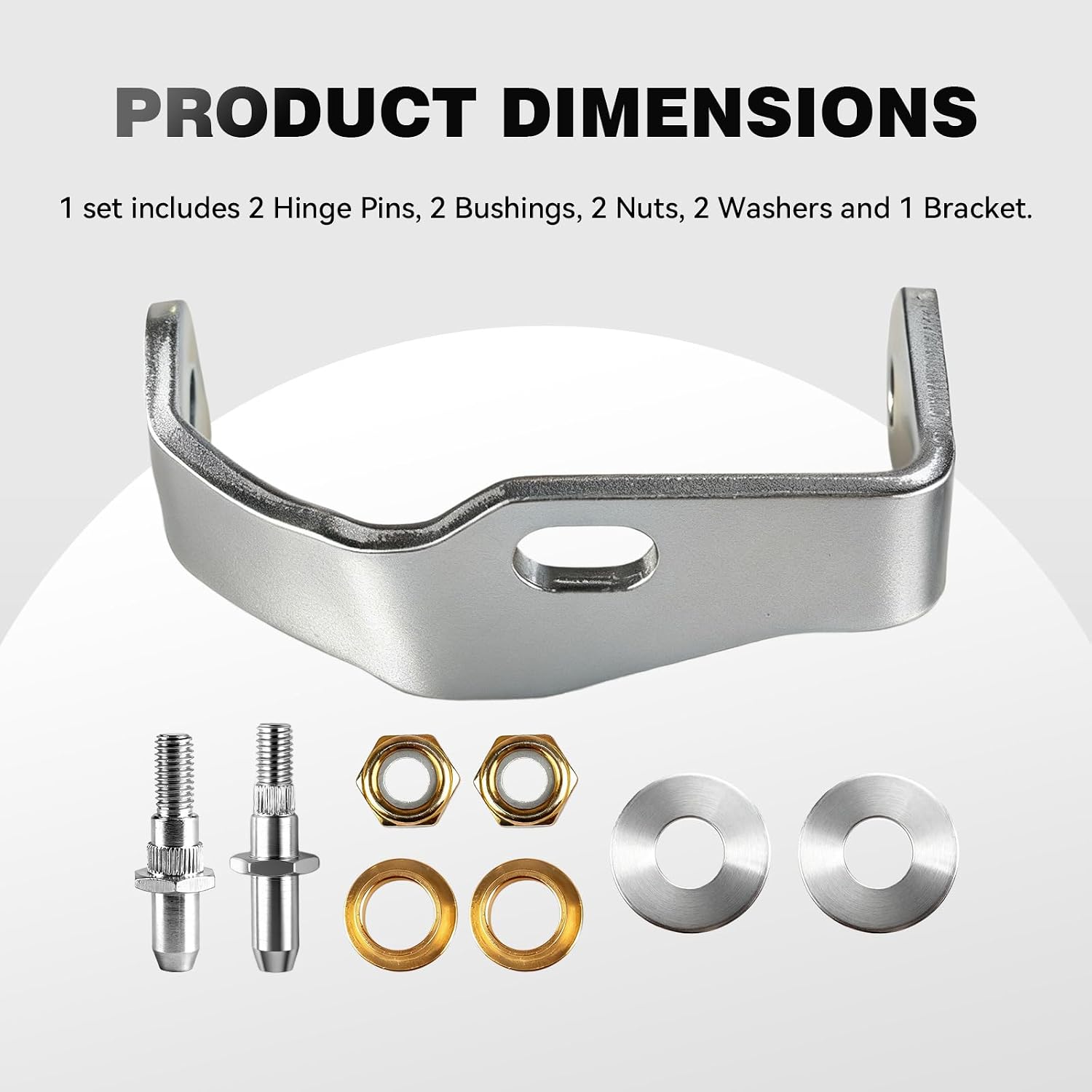 38456 Door Hinge Pin and Bushing Kit, Front Left Driver Side