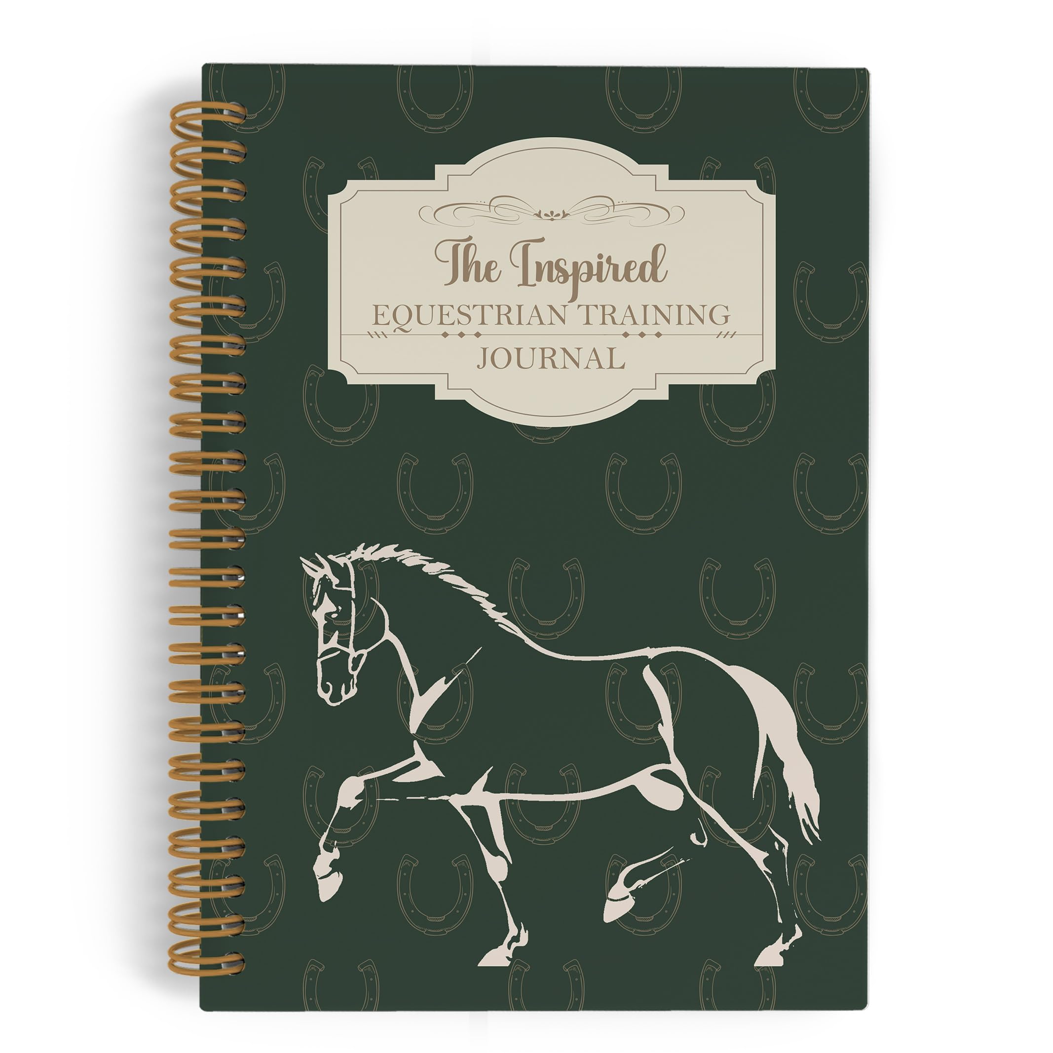 QLMX Cuaderno en espiral de entrenamiento ecuestre, diario de caballos, cuaderno de caballos, regalos ecuestres para mujeres parrillas, suministros de oficina para entrenadores de caballos, regalos