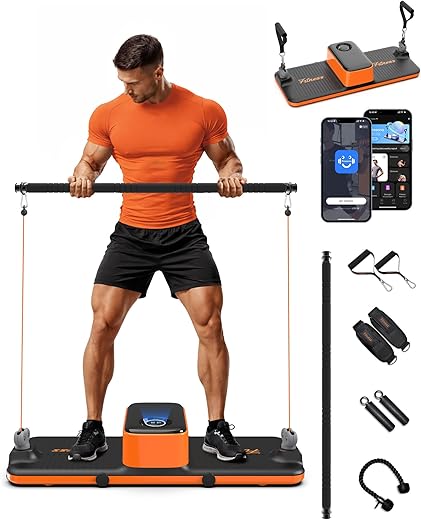 U-Trainer Smart Portable Home Gym Strength Training Workout Cable Machine All in one Gym Functional Full Body Fitness Equipment, 220LBS Resistance,Compact for Travel,Small Space & Home Exercise