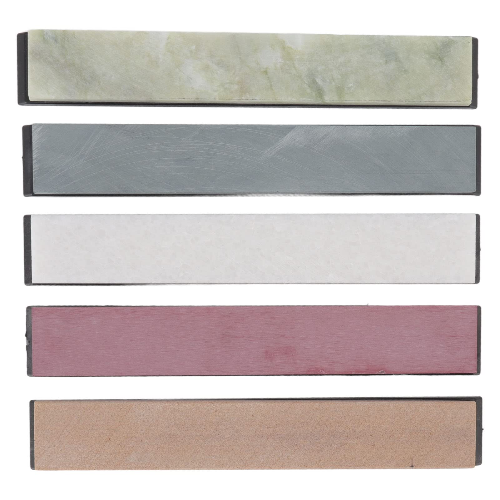 TITA-DONG 5Pcs Knife Sharpening Stone, Diamond Sharpening Stone with Extra Fine Plate and Non Slip Base, Whetstone Grindstone Grider Tool for Home Kitchen Use,1000 3000 5000 8000 10000 Grit