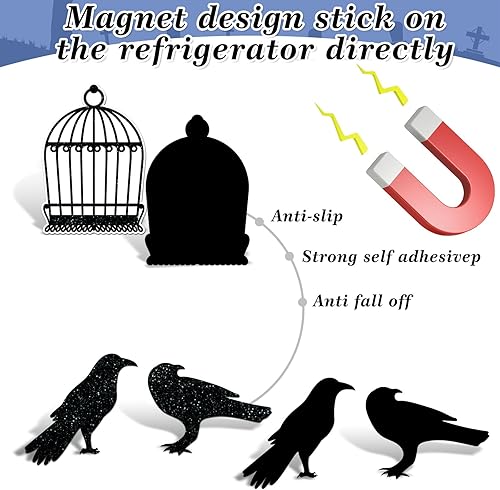 Miniatura 10 de JarThenaAMCS 15 imanes patrióticos para refrigerador con purpurina impresa, diseño de estrellas, color rojo, azul, plateado, 4 de julio, imán de