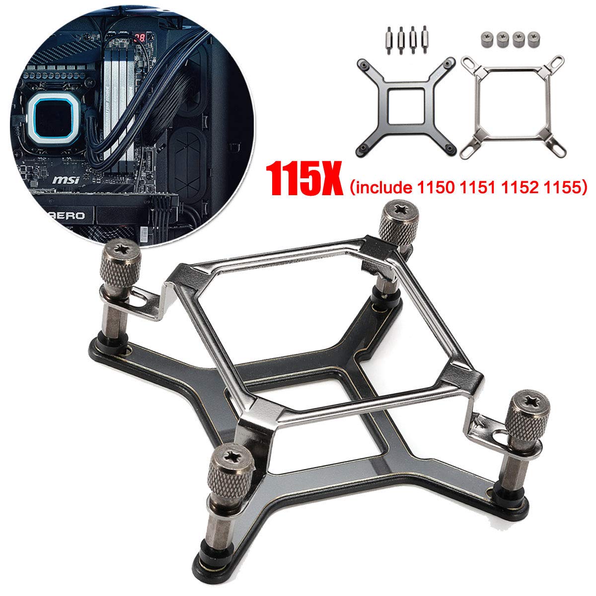 115x CPU Water Cooler Mounting Bracket Hardware Kit for Intel LGA 1150 1151 1155 1156 for Corsair Hy