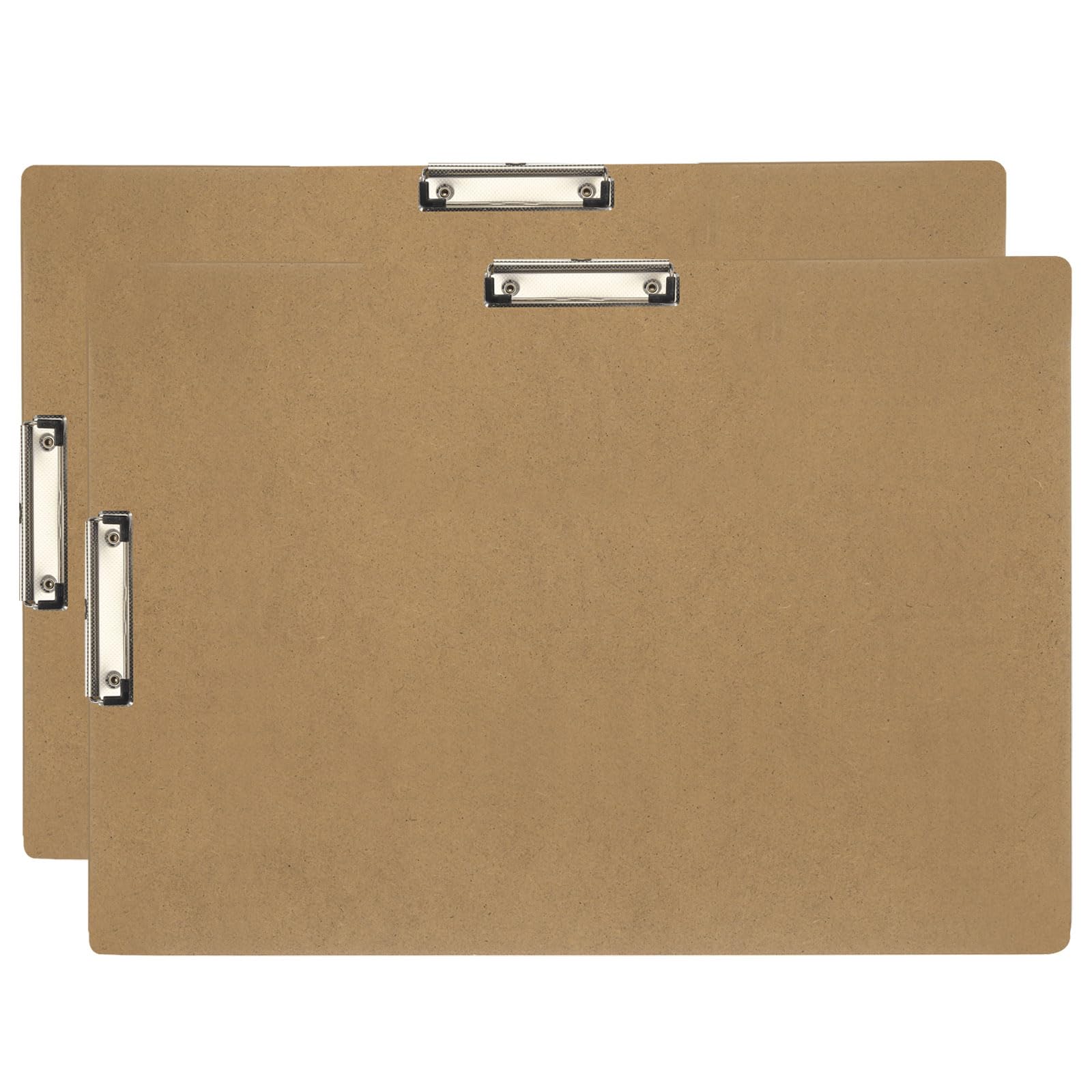 PATIKIL 24.8" x 17.7" Horizontal Clipboard, 2 Pcs Extra Large Landscape Layout Hardboard with Low Profile Clip