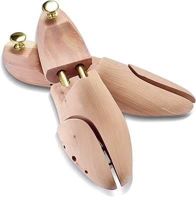 Paire D'embauchoirs En Bois De Cèdre - Réglables En Largeur, Avec Chausse-pied, Pour Maintenir La Forme Des Chaussures