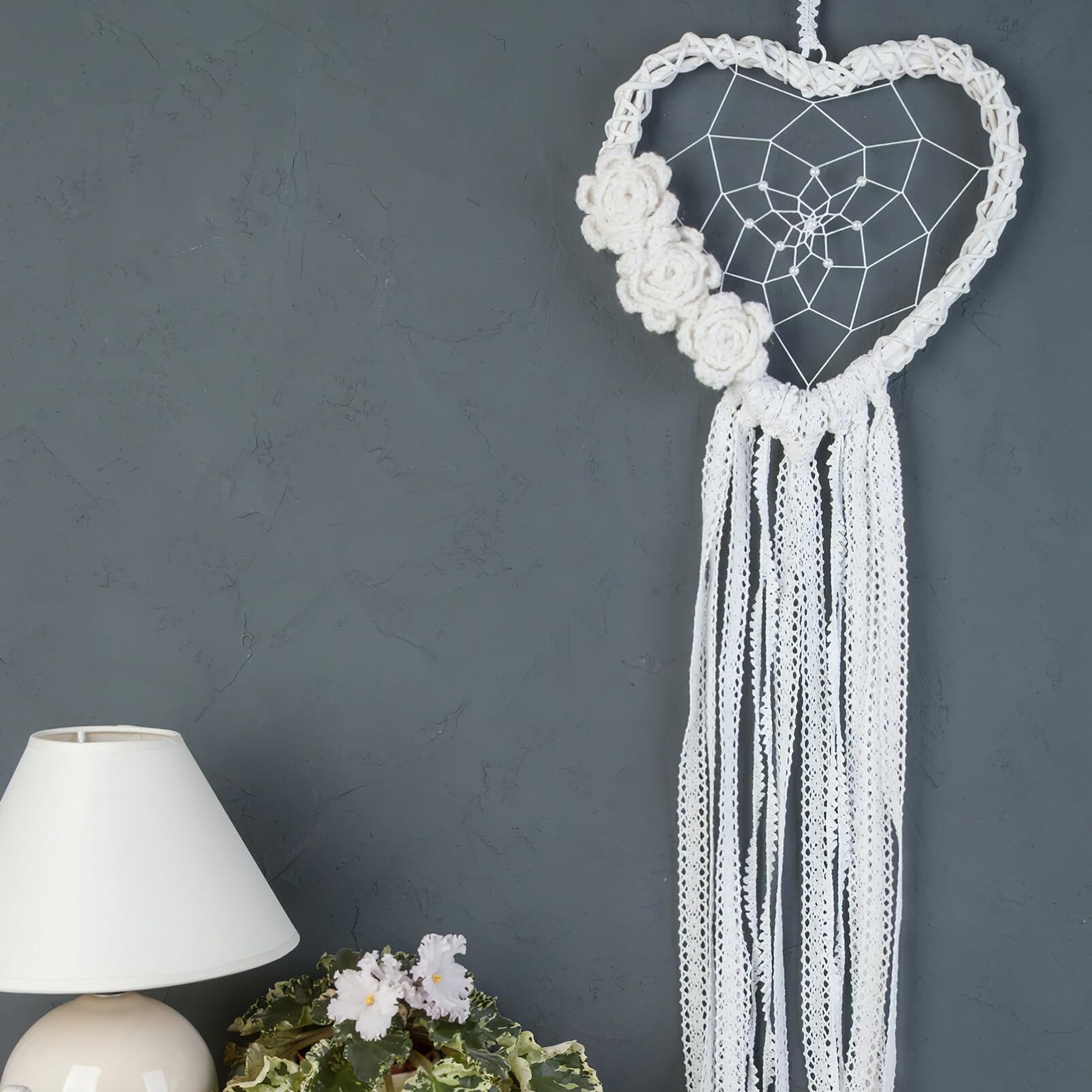 FOMIYES 9pcs Wreath Macrame Star Ring Metal Hoops Decor Floral Hoop Heart Shaped Picture Frame Garland Basketball Accessories Metal Ring Set Moon Dream - Image 2