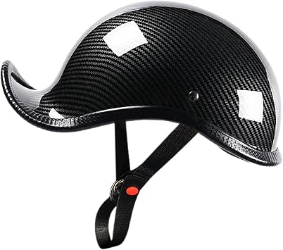 Motorcycle Half Helmet Vintage Open Face Helmets DOT Approved Suitable for Adult Unisex Street Scooter Moped Motorcycle Half Open Face Retro Helmet