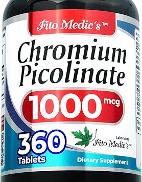 FITO MedicS Lab Chromium Picolinate Supplement, 360 Tablets, Trace Mineral Formula