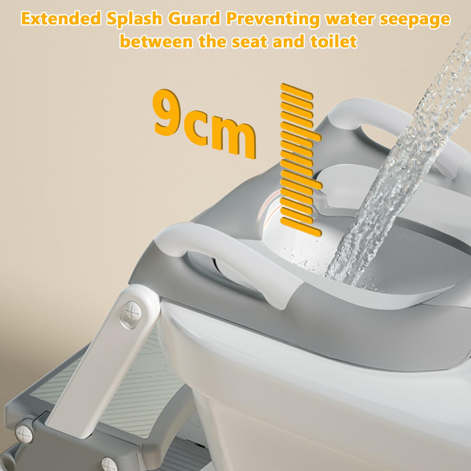 Riduttore Scaletta Wc Bambini, Riduttore Wc Con Scaletta, Scaletta WC Per Bambini 2 In 1 Con Scale, Pedana Antiscivolo Anti-Spruzzo, Riduttore Water