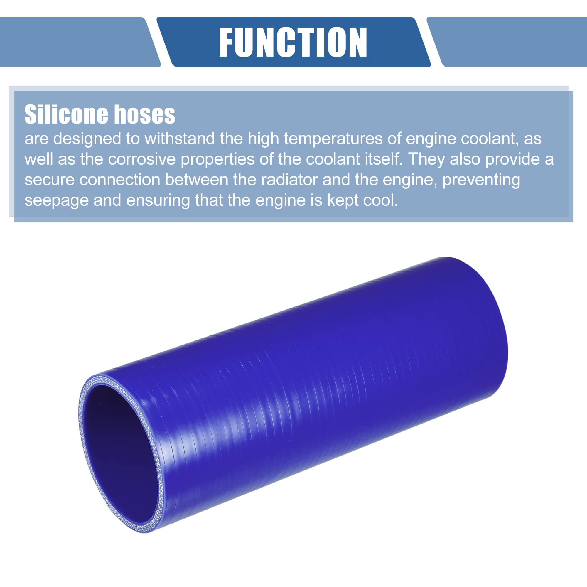 Tuyau En Silicone Noir Pour Voiture - Diamètre 35mm, Longueur 100mm | Refroidissement Moteur